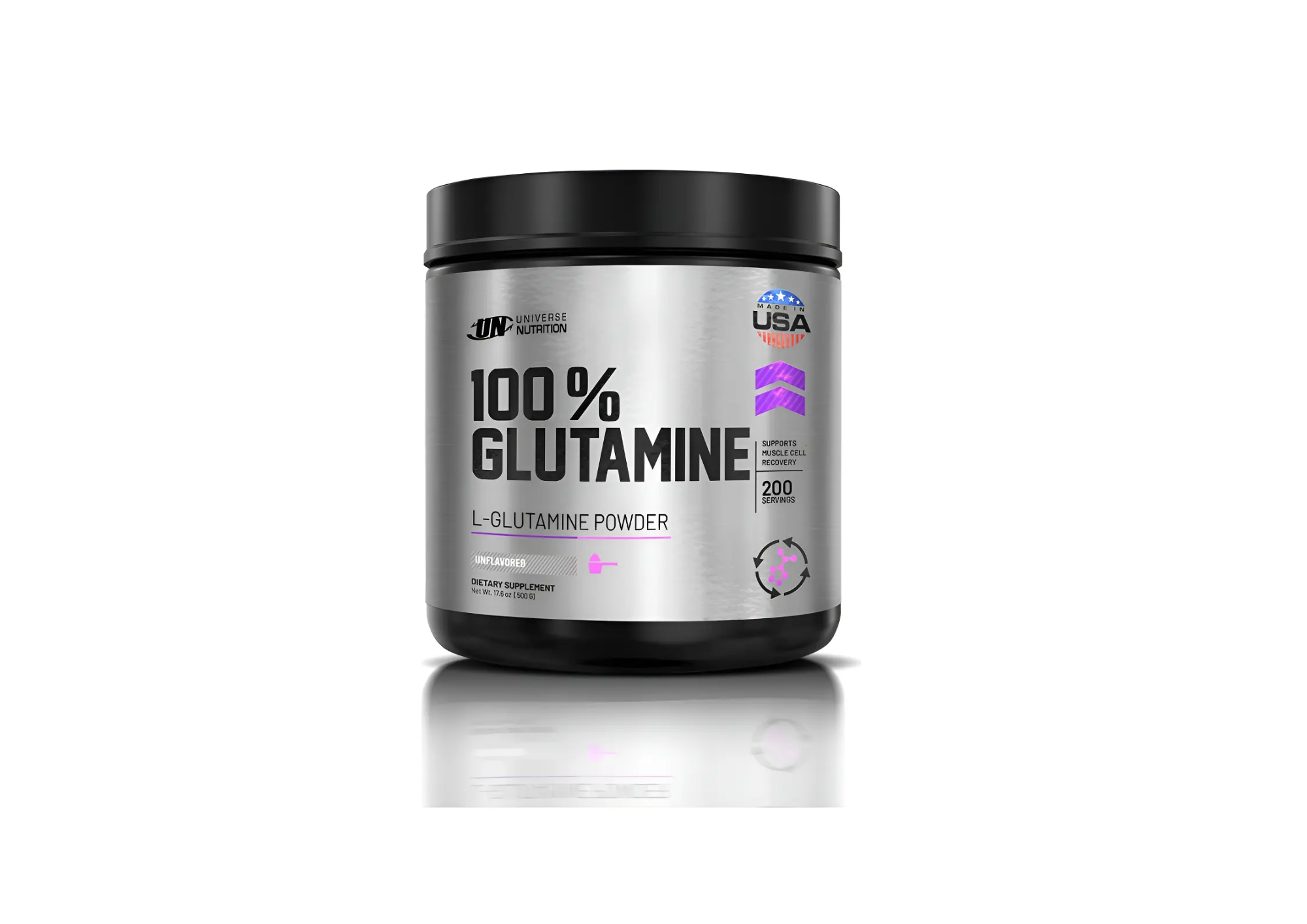 GLUTAMINA 100% GLUTAMINE 500 GR - UNIVERSE NUTRITION - 1