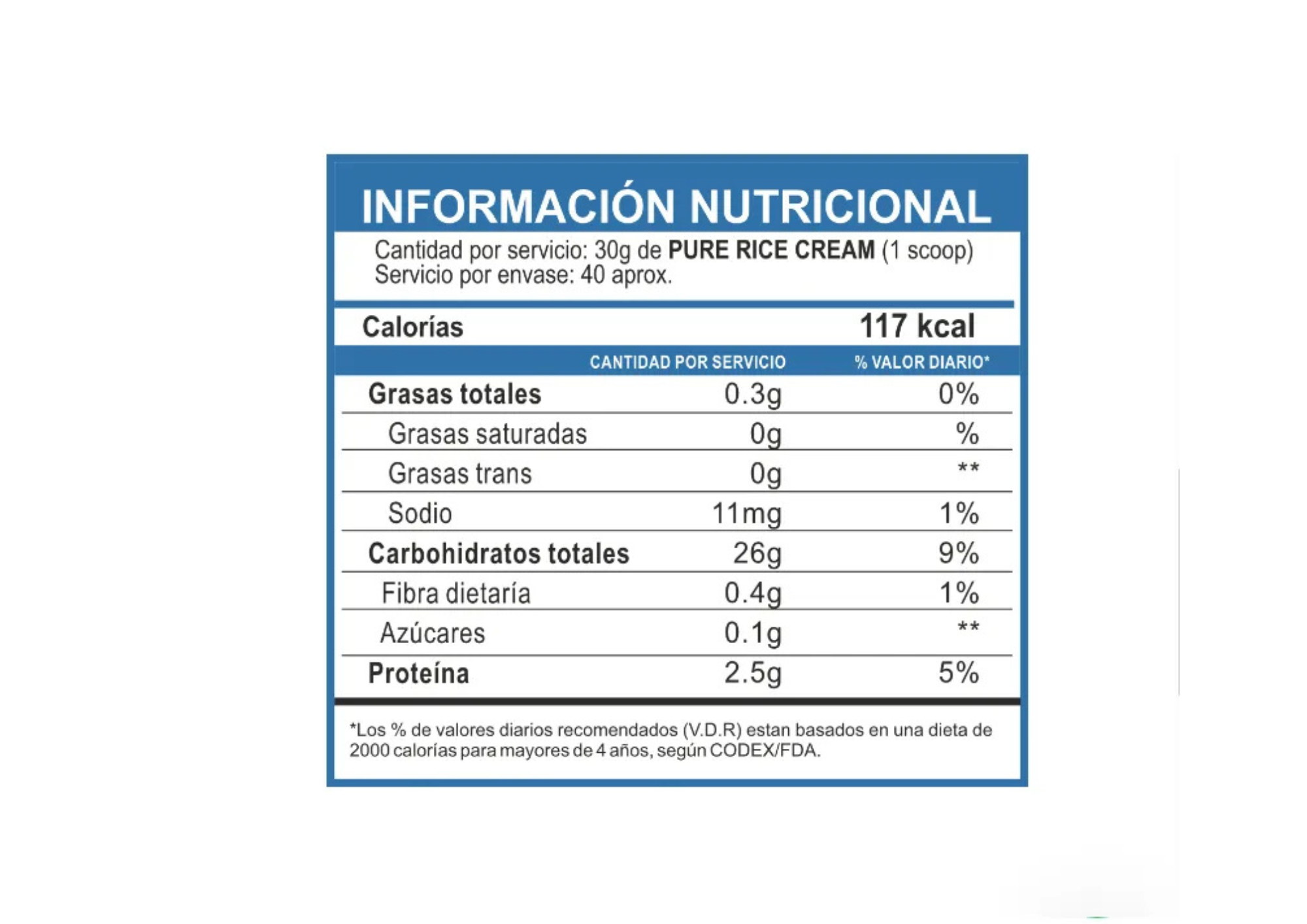 PACK DE CREMA DE ARROZ UNIVERSE NUTRITION 2.5KG - 2