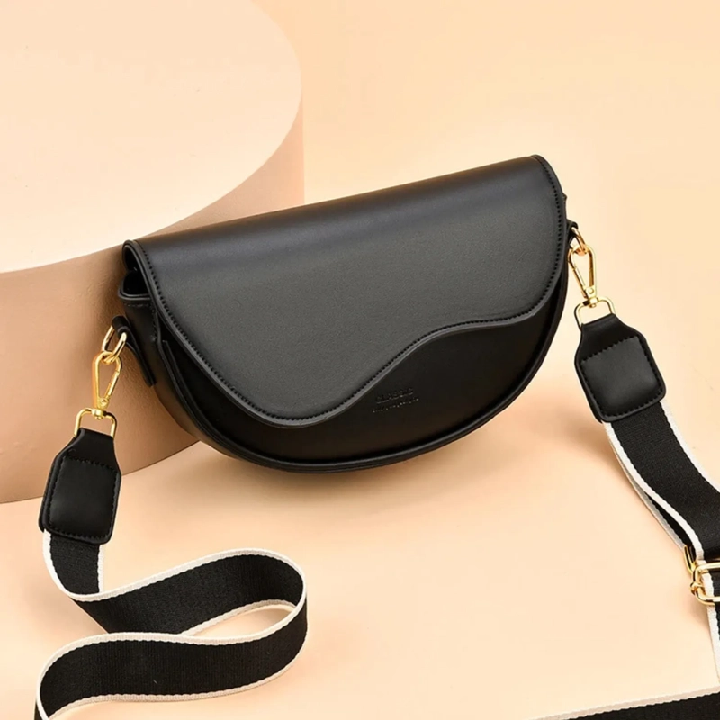 CARTERA TIPO BANDOLERA PARA MUJER BOLSO ELEGANTE Y VINTAGE NEGRO - 4