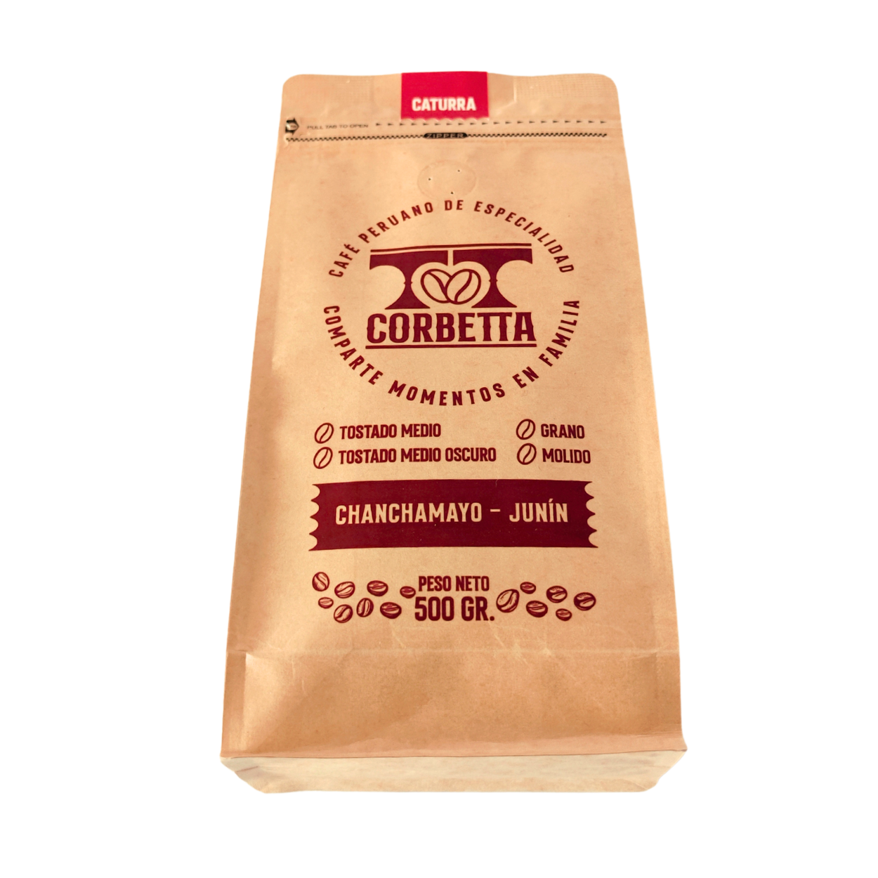 CAFÉ DE ESPECIALIDAD GRANO 500 GR. CHANCHAMAYO CATURRA - 4