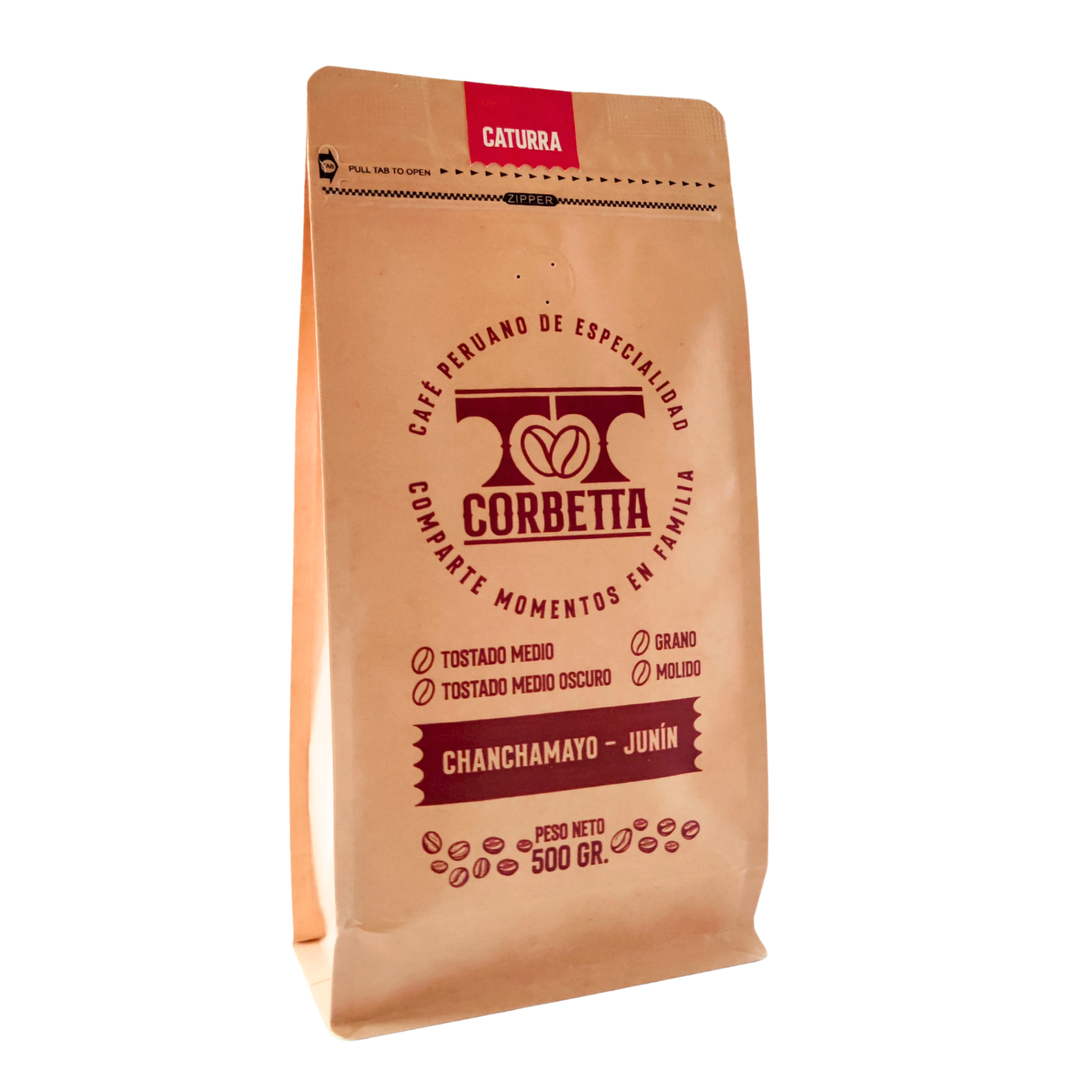 CAFÉ DE ESPECIALIDAD MOLIDO 500 GR. CHANCHAMAYO CATURRA - 1