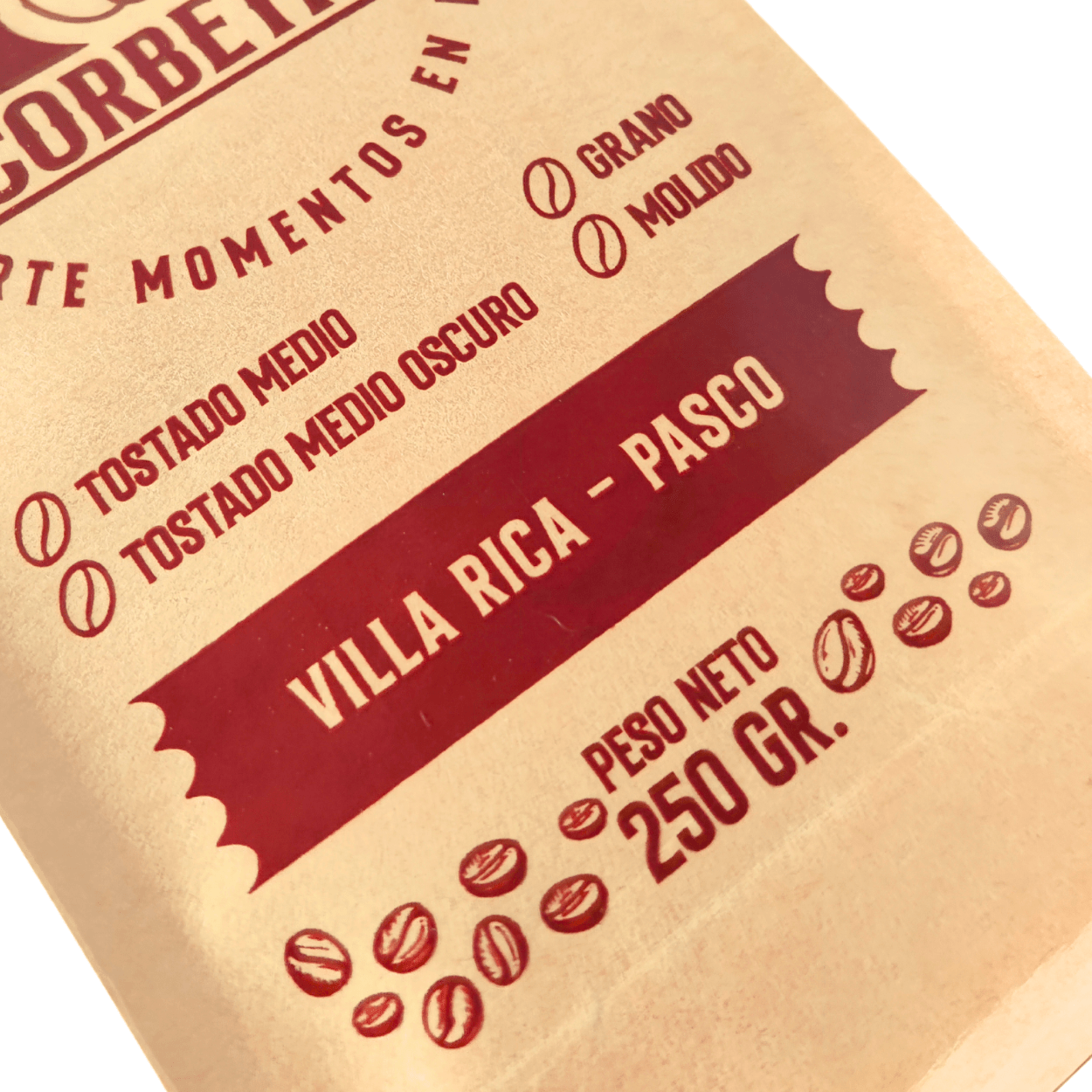 CAFÉ ESPECIALIDAD GRANO CORBETTA 250 G BLEND PURPLE VILLA RICA - 3