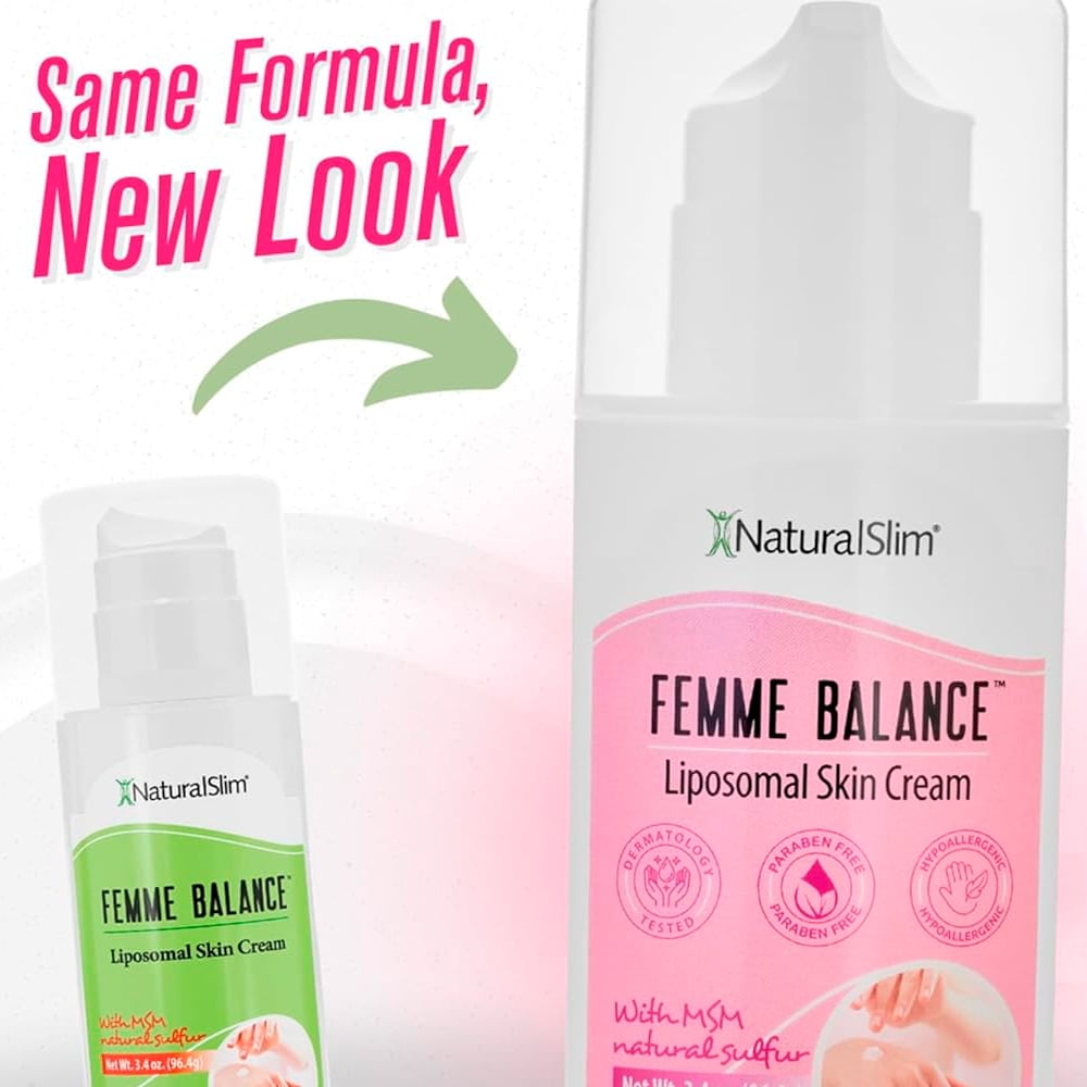 CREMA NATURALSLIM DE PROGESTERONA PARA MUJER 96.4GR FEMME BALANCE - 4