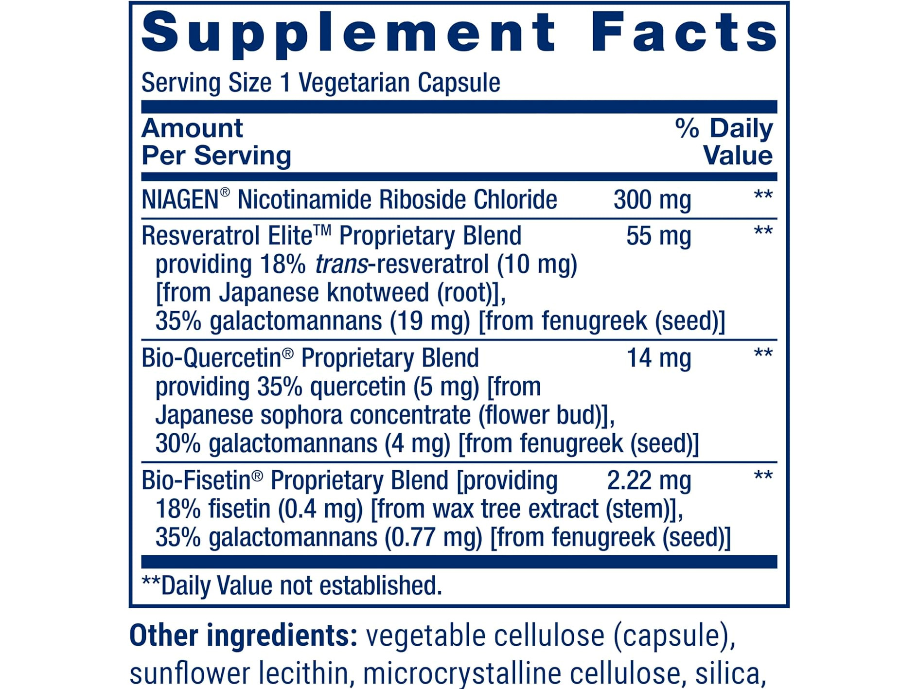 LIFE EXTENSION NAD+ 300MG CON RESVERATROL, 30 CÁPSULAS - 2