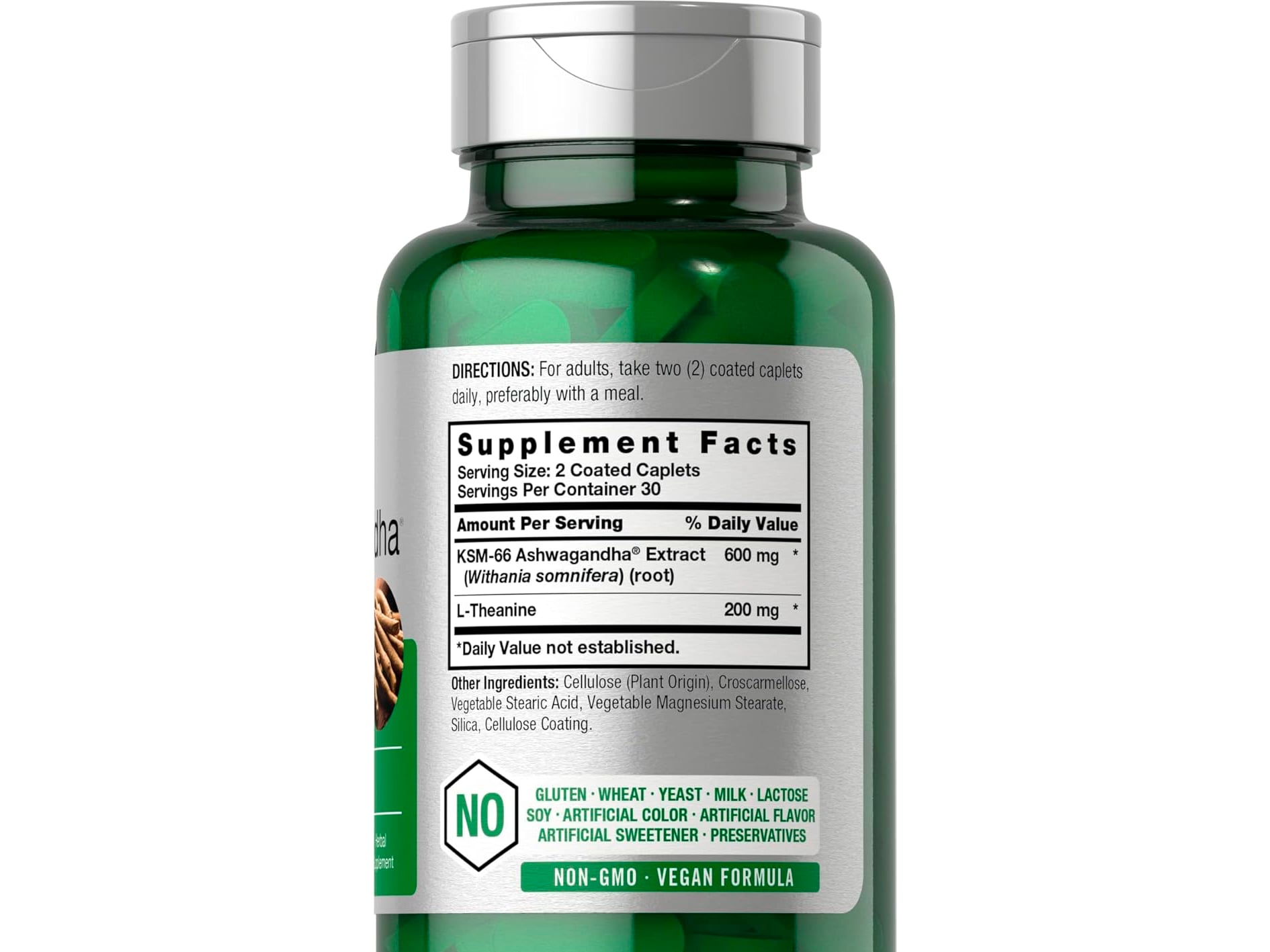 KSM-66 ASHWAGANDHA + L-TEANINA 60 CAPSULAS HORBAACH - 2