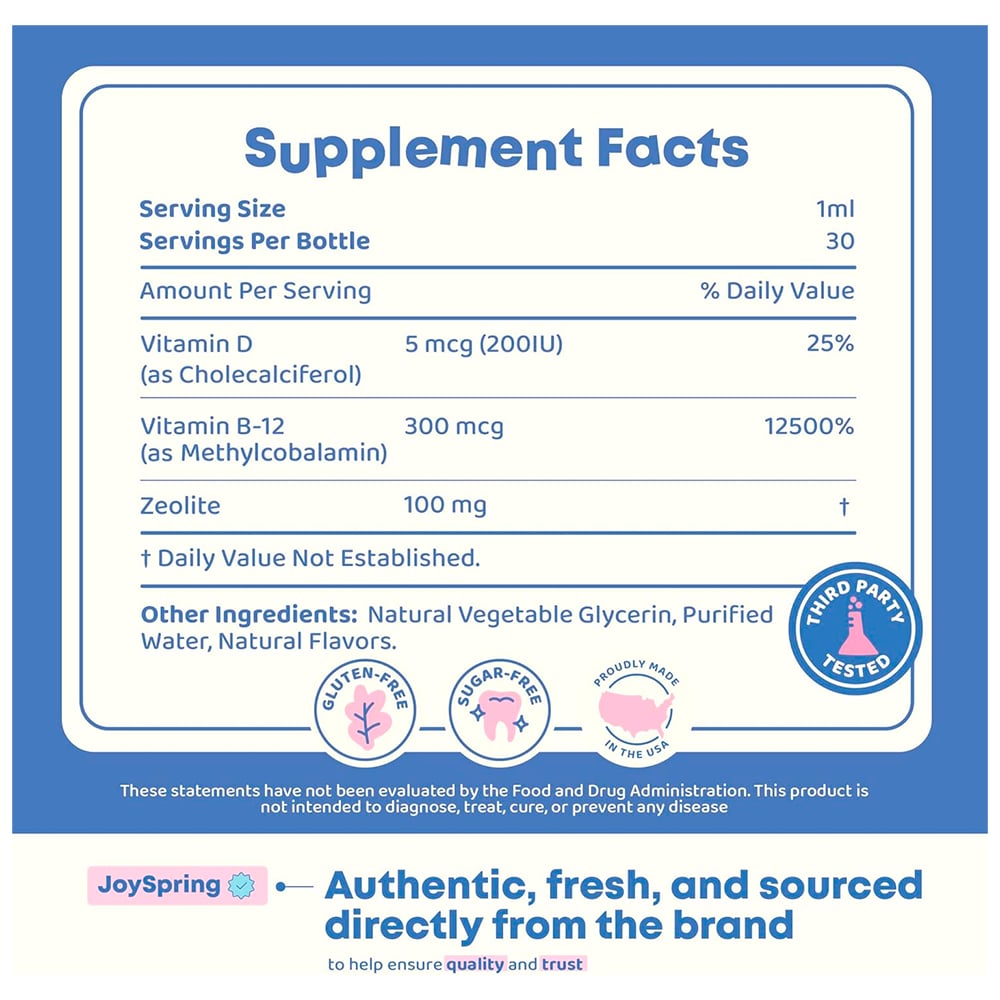 JOYSPRING LINGO LEAP ZEOLITA ,B12, D3 X 30 ML - 2