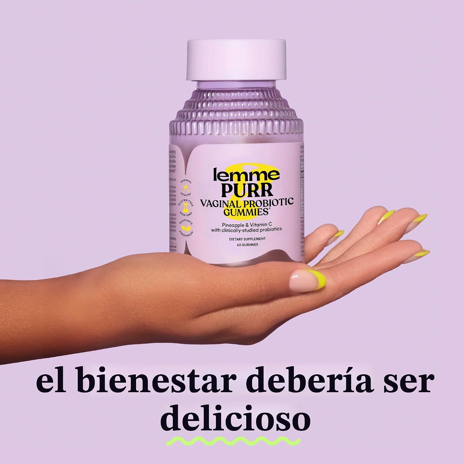 LEMME PURR PROBIOTICOS SALUD VAGINALES GOMITAS – 60 GUMMIES - 5