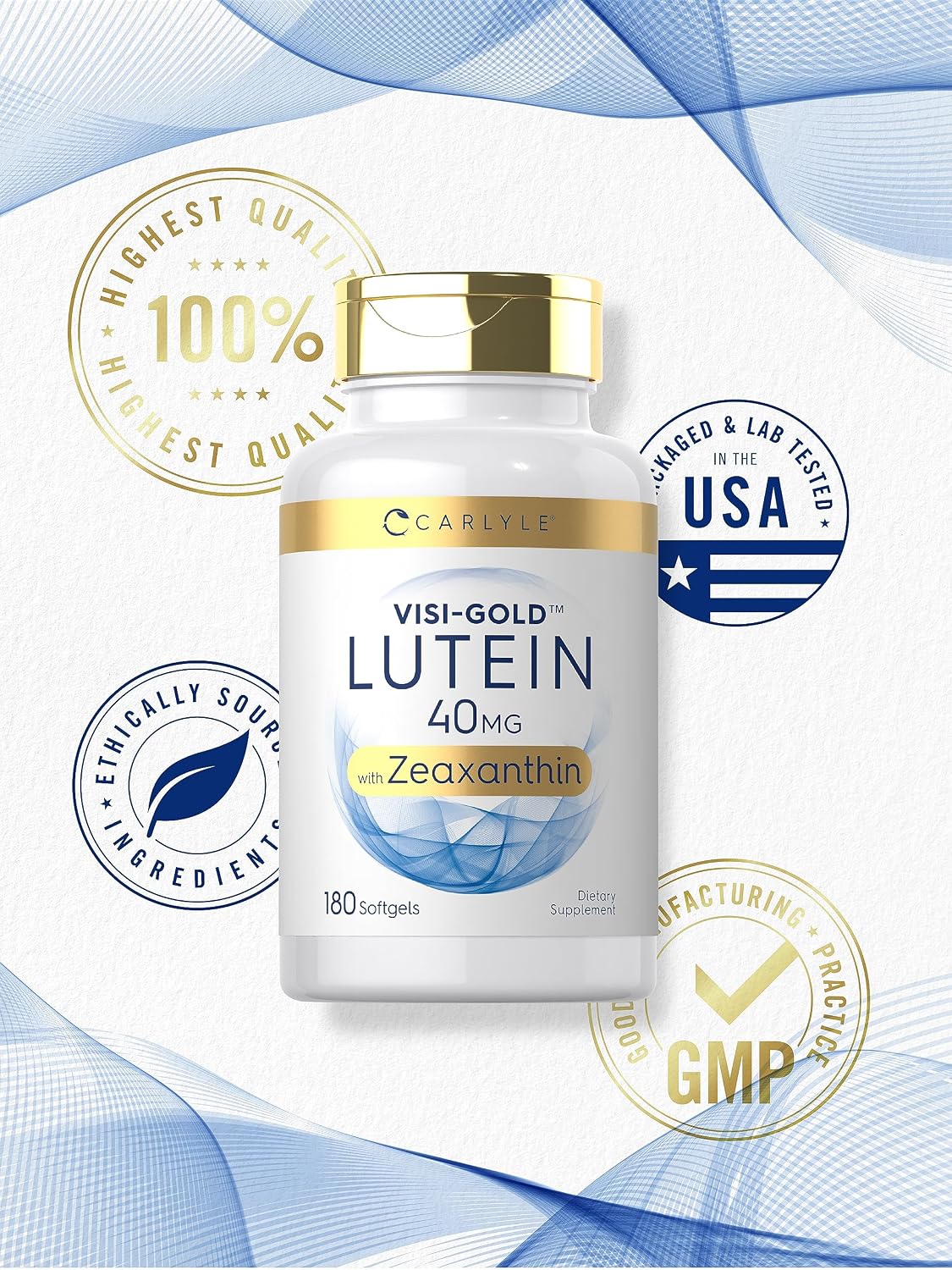 LUTEINA 40MG CON ZEAXANTINA CARLYLE 180 CASPULAS - 4