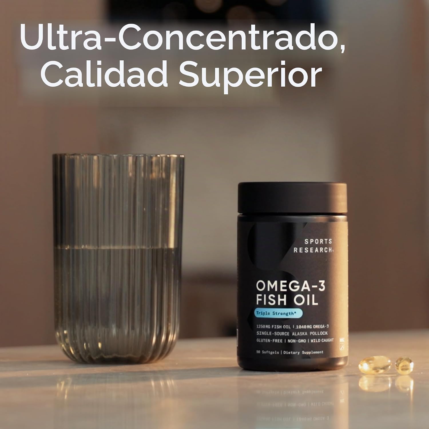 SPORTS RESEARCH ACEITE DE PESCADO OMEGA 3 180 CAPSULAS - 4