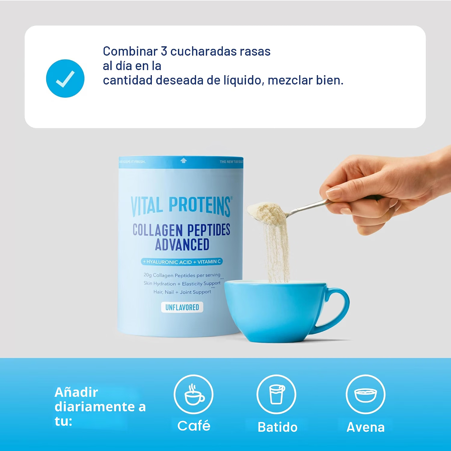 VITAL PROTEINS - PÉPTIDOS DE COLÁGENO EN POLVO - 5