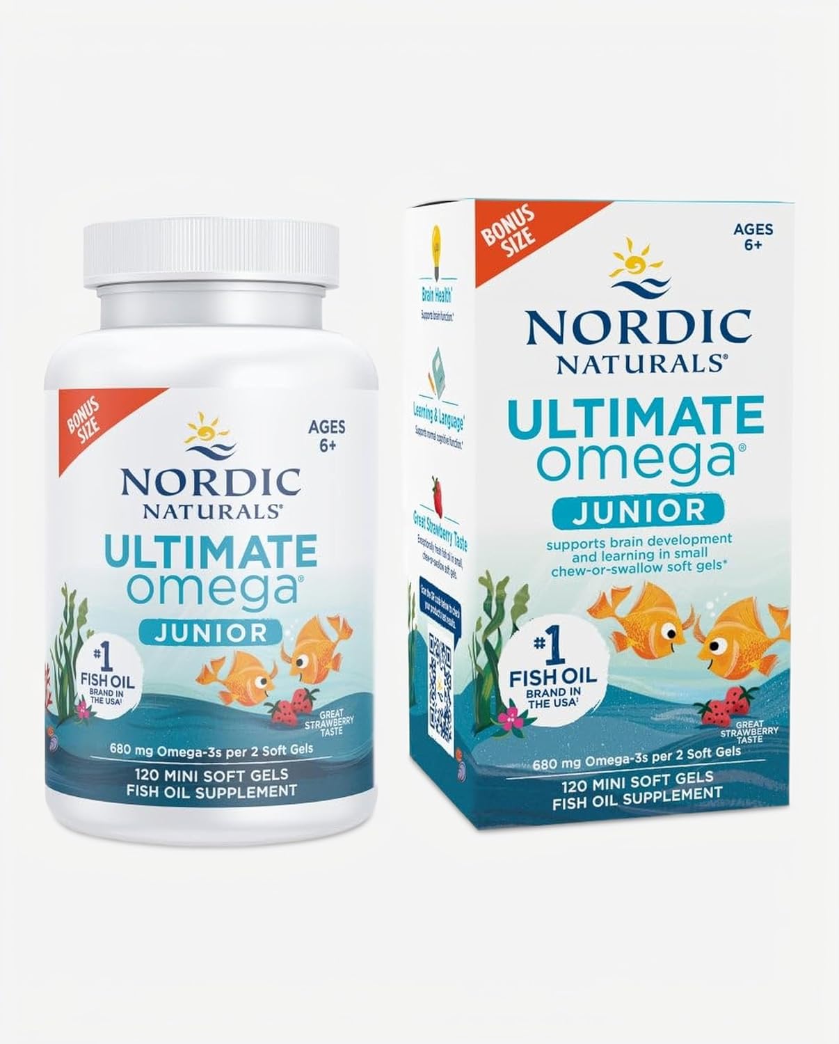 NORDIC NATURALS ULTIMATE OMEGA 3 JUNIOR 120 MINIGELS - 1