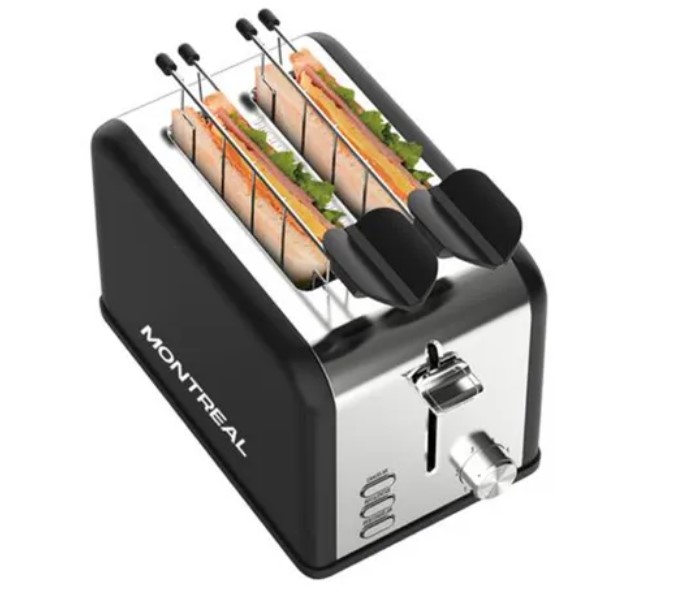 TOSTADORA MONTREAL TD-1411 2 REBANADAS REGALO 2 CLIPS - 4