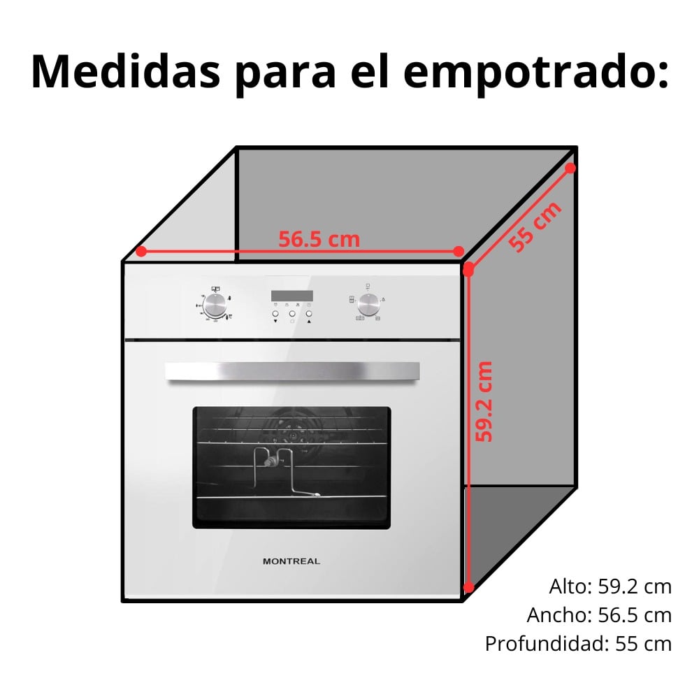 HORNO EMPOTRABLE MONTREAL MONHOR-3008 - 2