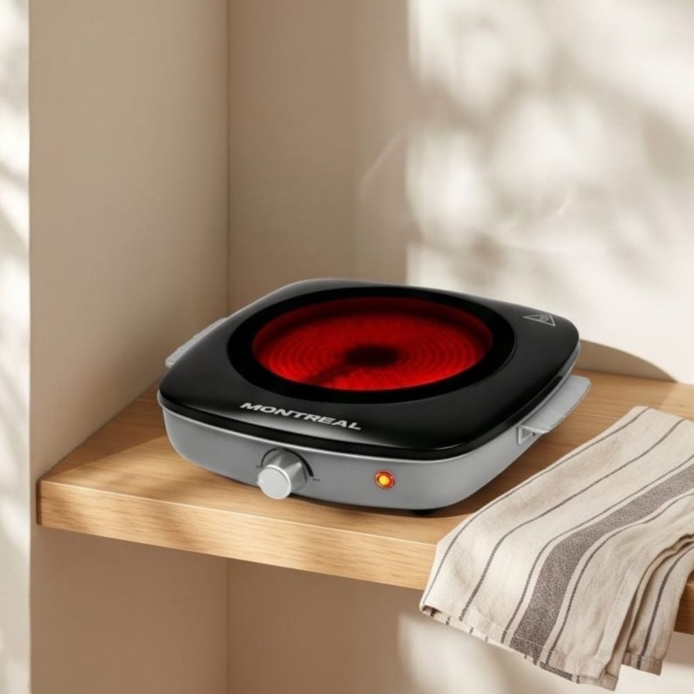 COCINA VITROCERÁMICA ELÉCTRICA MONTREAL 1 HORNILLA 1H JL-3012 - 2