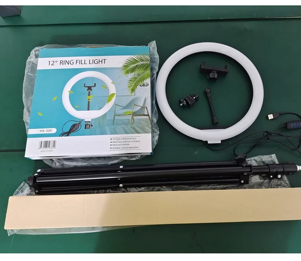 ARO ANILLO LUZ LED 30 CM TÁCTIL FOTOGRAFÍA Y VIDEO + TRÍPODE - 3