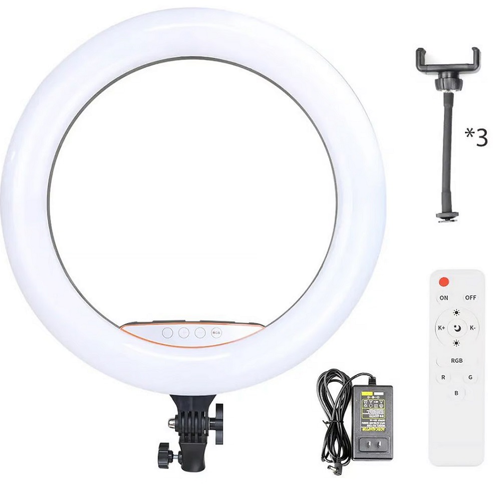 ARO DE LUZ RGB DE 45 CM + TRÍPODE 2.10 MT + CONTROL REMOTO - 3