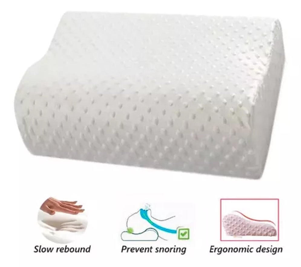 PAR DE ALMOHADAS VISCOELASTICA  MEMORY  PILLOW CON FUNDAS - 4