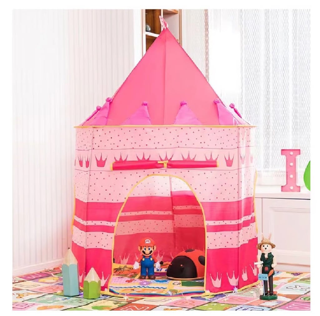 CARPA CASTILLO CASA DE JUEGOS PARA NIÑAS-ROSADO - 1