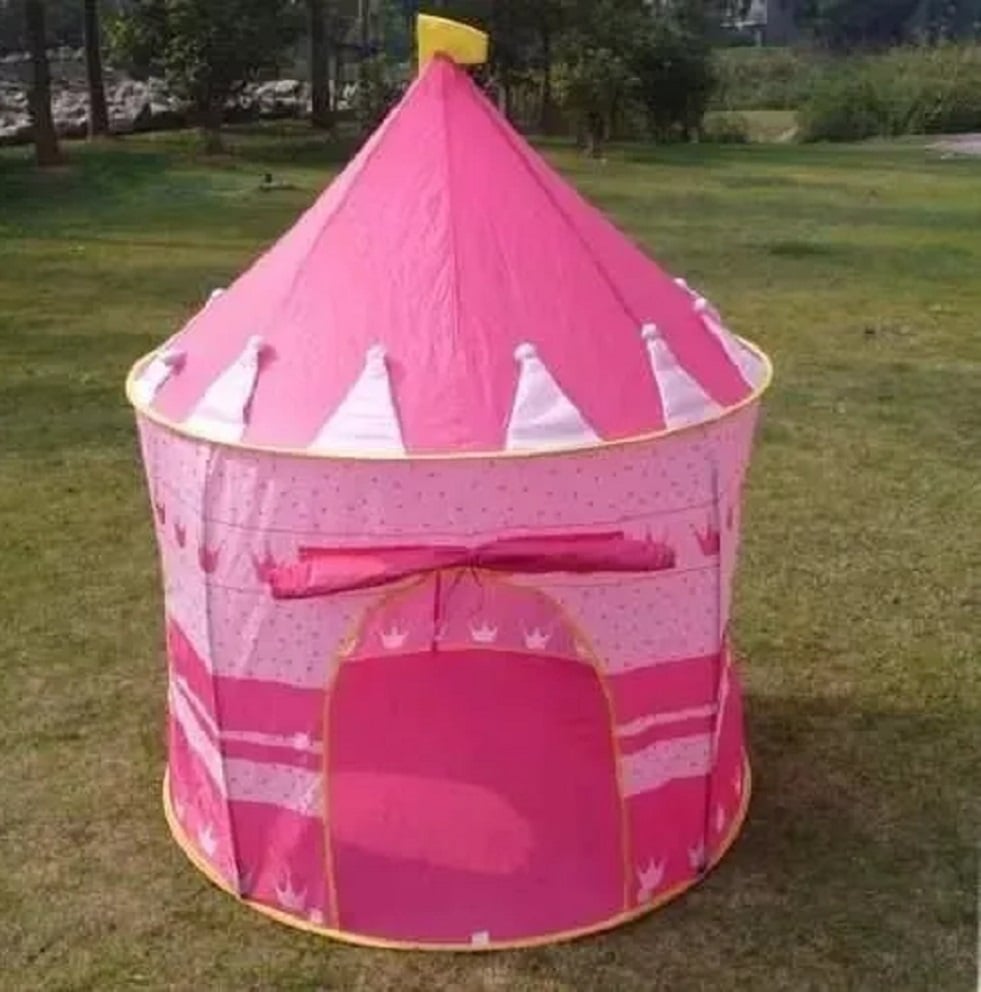 CARPA CASTILLO CASA DE JUEGOS PARA NIÑAS-ROSADO - 2