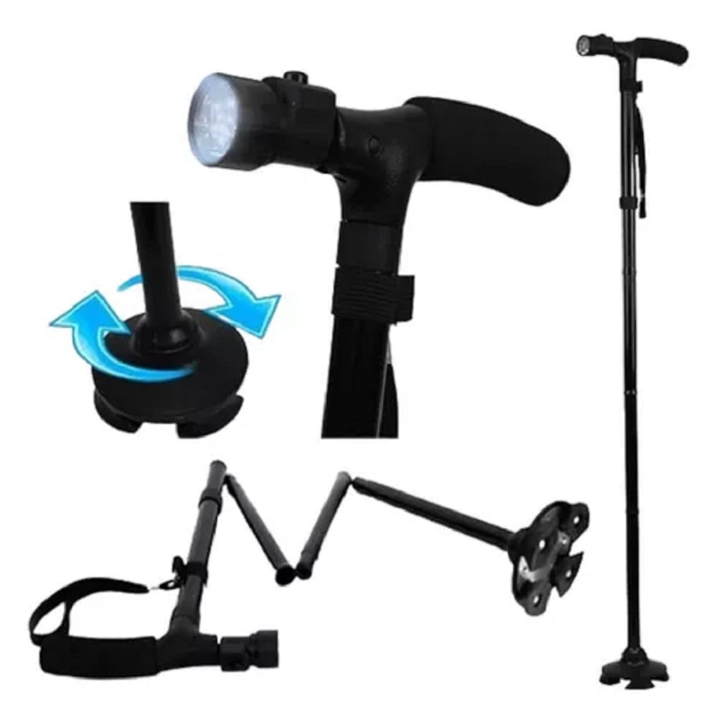 BASTÓN PLEGABLE ORTOPÉDICO CON LUZ LED - 3