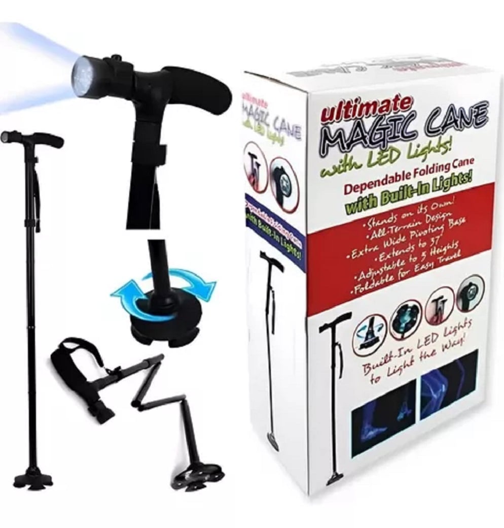 BASTÓN PLEGABLE ORTOPÉDICO CON LUZ LED - 4