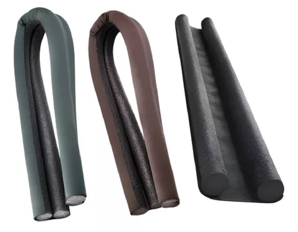 PACK X 4 BURLETES FLEXIBLE DE ESPUMA 95CM PROTECCIÓN DE PUERTAS -GRIS - 5