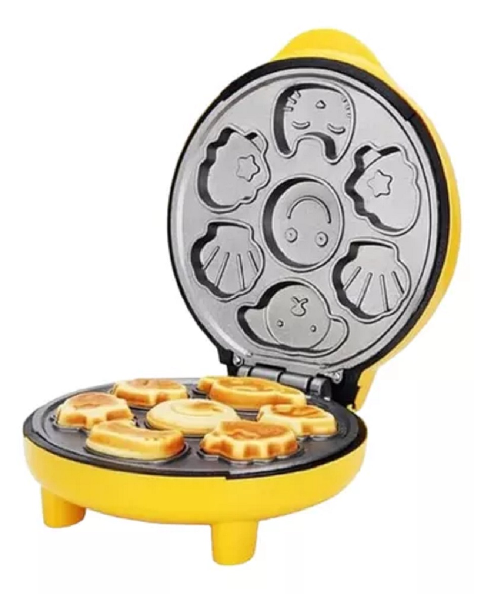WAFLERA PARA HACER GALLETAS DE 7 DIFERENTES DISEÑOS DIVERTIDA - 2