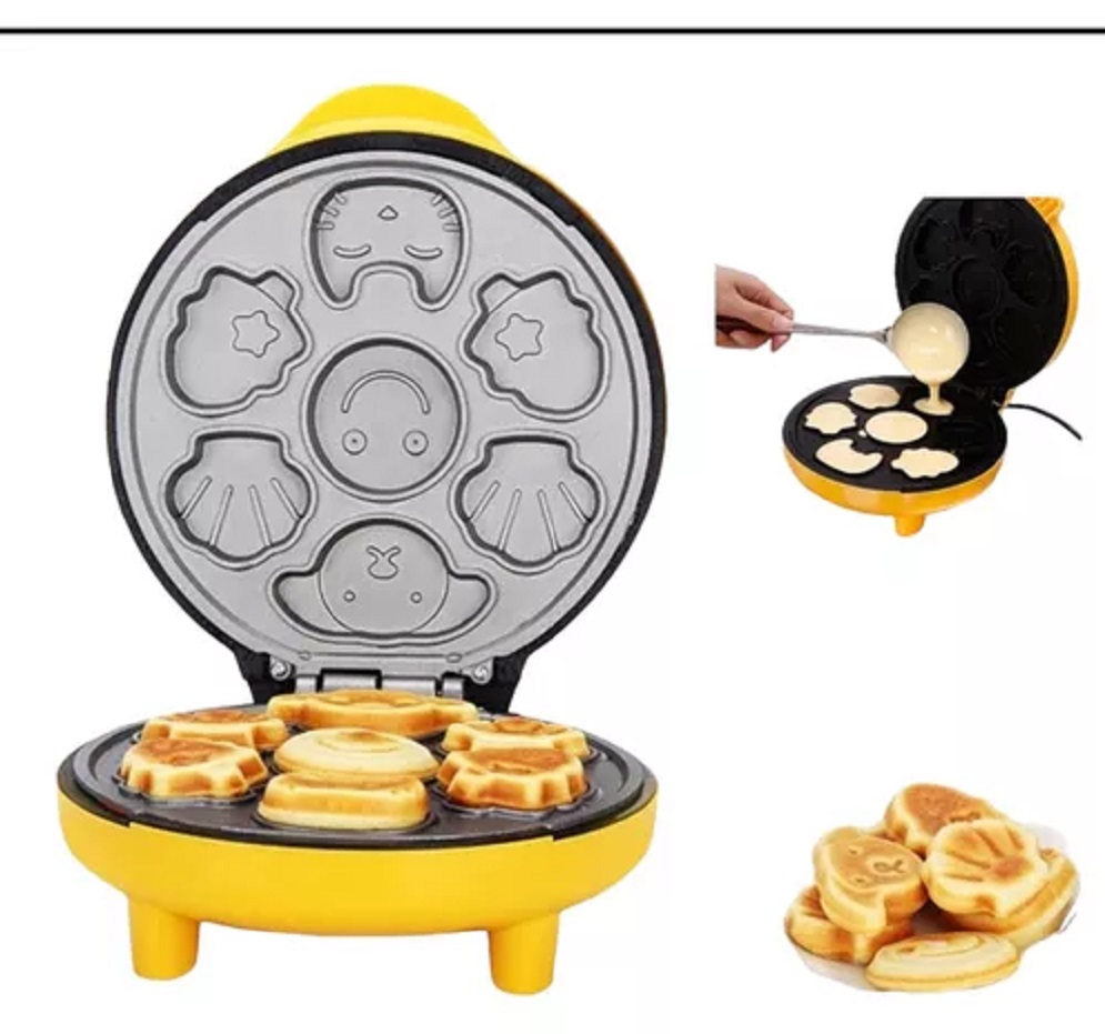 WAFLERA PARA HACER GALLETAS DE 7 DIFERENTES DISEÑOS DIVERTIDA - 3