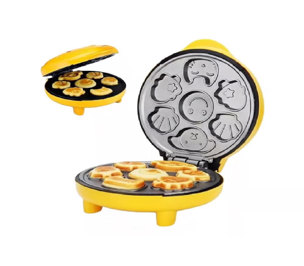 WAFLERA PARA HACER GALLETAS DE 7 DIFERENTES DISEÑOS DIVERTIDA - 5
