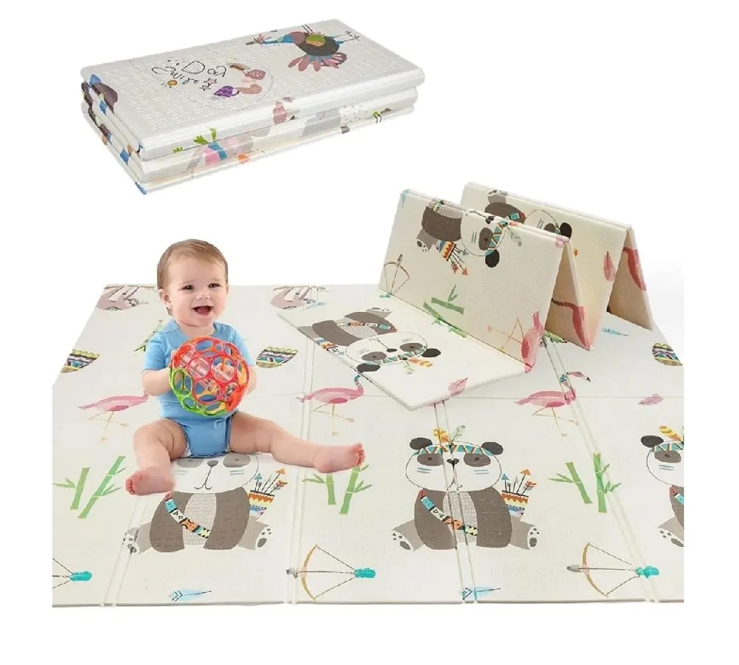 ALFOMBRA DE JUEGO PARA BEBÉ PLEGABLE PORTÁTIL REVERSIBLE - 1