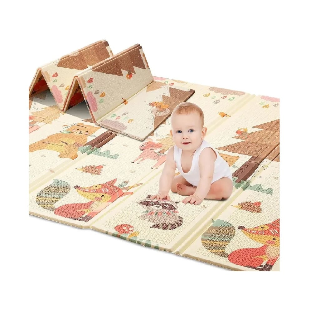 ALFOMBRA DE JUEGO PARA BEBÉ PLEGABLE PORTÁTIL REVERSIBLE - 3