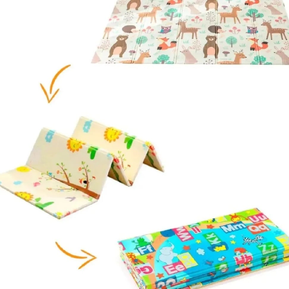 PISO ALFOMBRA PLEGABLE REVERSIBLE ANTICAIDAS PARA BEBES - 2