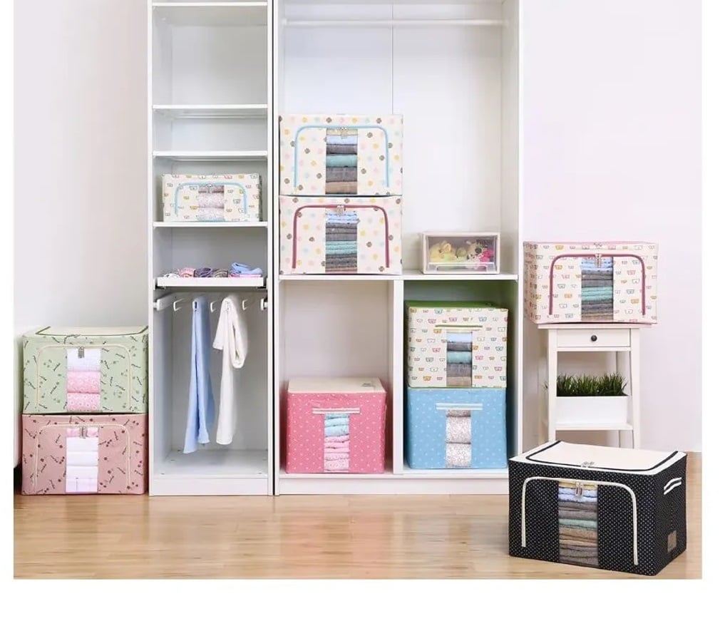 CAJA DE ALMACENAMIENTO MULTIFUNCIONAL PLEGABLE 66 LITROS - 2