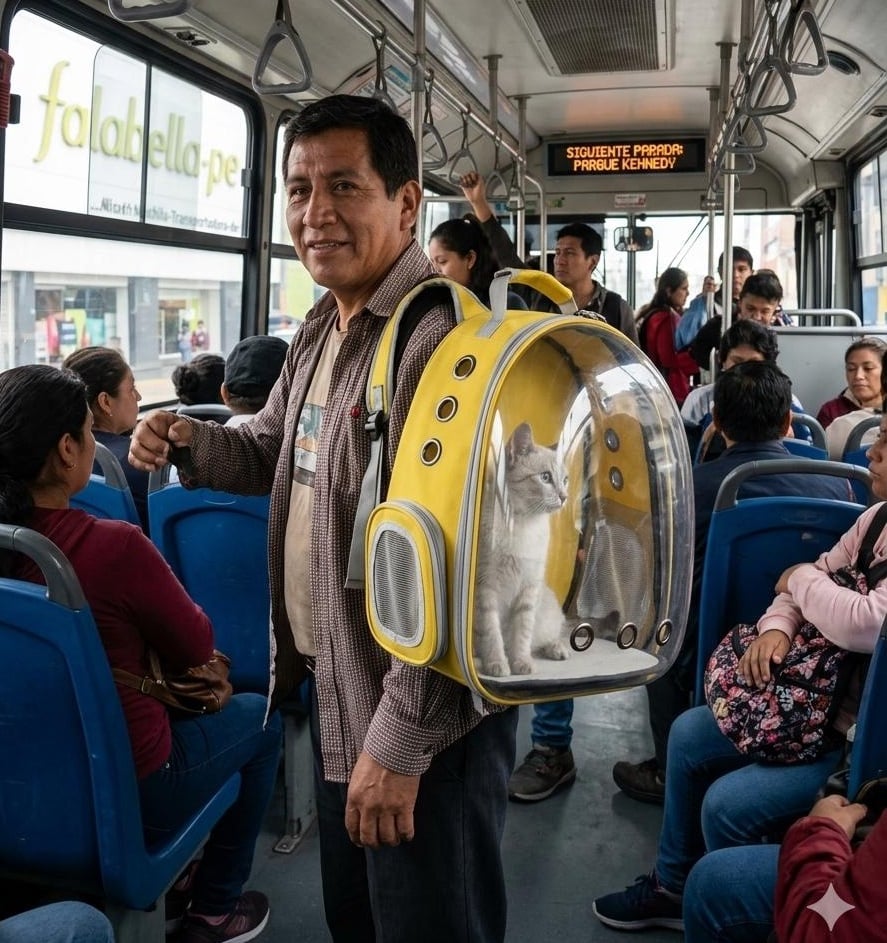 MOCHILA TRANSPORTADORA DE MASCOTAS PERROS Y GATOS AMARILLO - 2