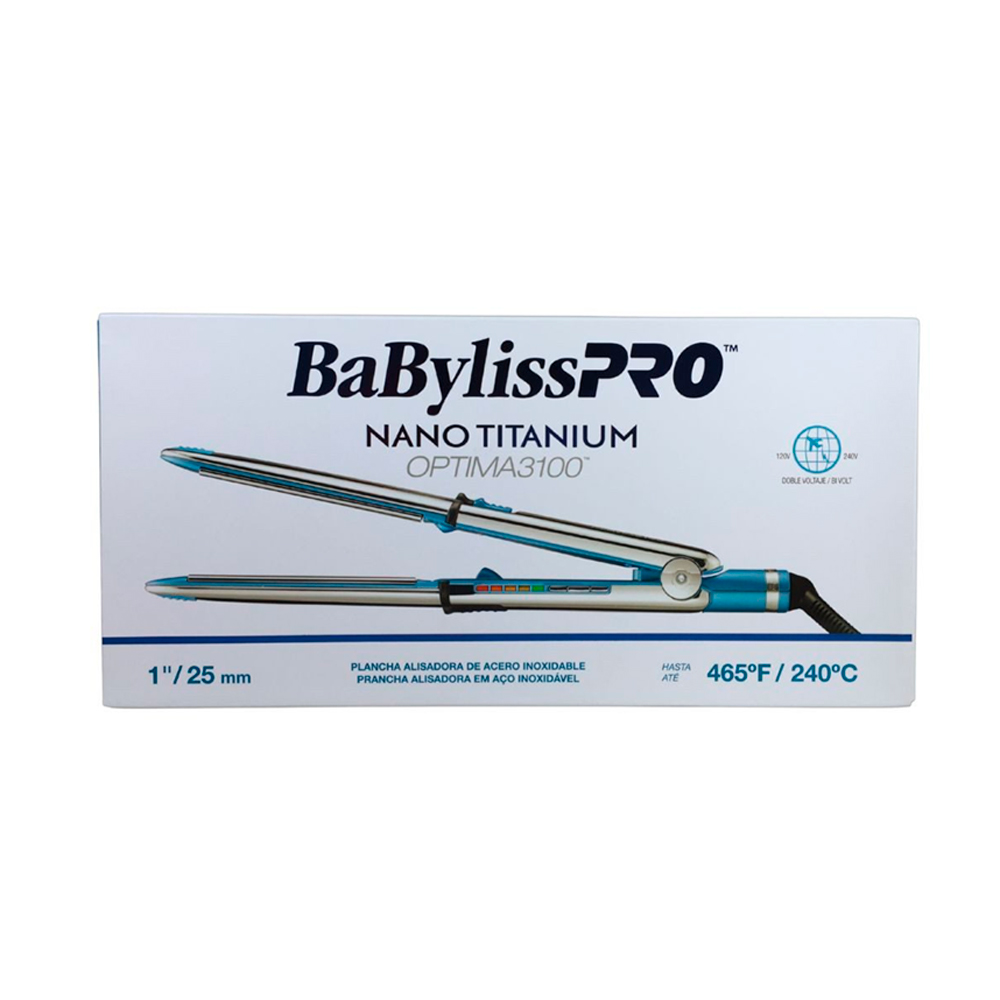 ALISADORA BABYLISS PRO BNT3100TPE BABYLISSPRO OPTIMA 3100 NANO TITANIUM PLACAS 25MM - 4