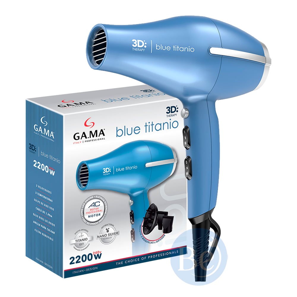 SECADOR GAMA BLUE TITANIO 3D THERAPY BECHD0000002901 DE 2300W - 1