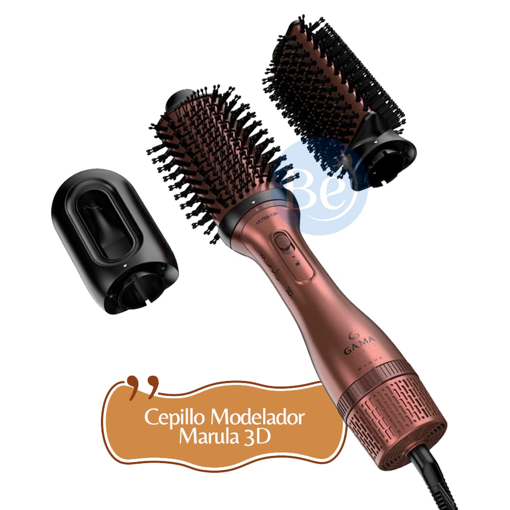 CEPILLO MODELADOR GAMA MARULA 3D CON 3 CABEZALES INTERCAMBIABLES - HDCBR0000000548 - 1