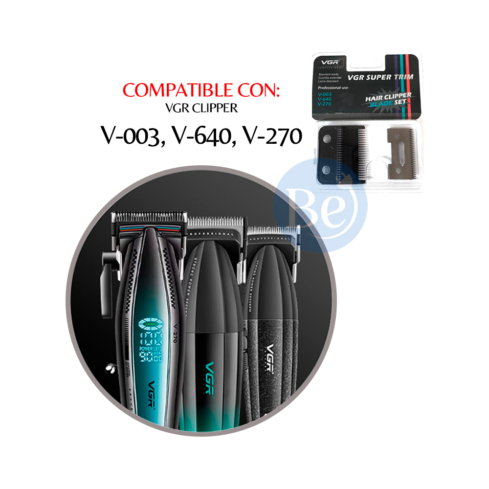 CUCHILLA DE REPUESTO VGR COMPATIBLE PARA CLIPPER V-003, V-640 Y V-270 - 4