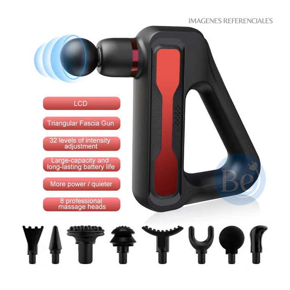 MASAJEADOR BLUEIDEA FASCIAL GUN DIGITAL BLD-888 - 2