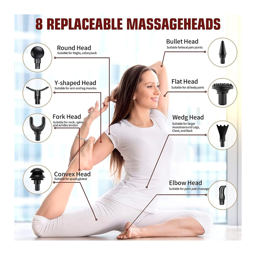 MASAJEADOR BLUEIDEA FASCIAL GUN DIGITAL BLD-888 - 6