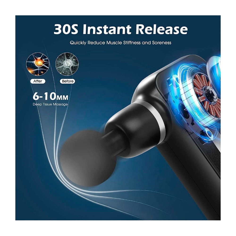 MASAJEADOR BLUEIDEA FASCIAL GUN DIGITAL BLD-888 - 8