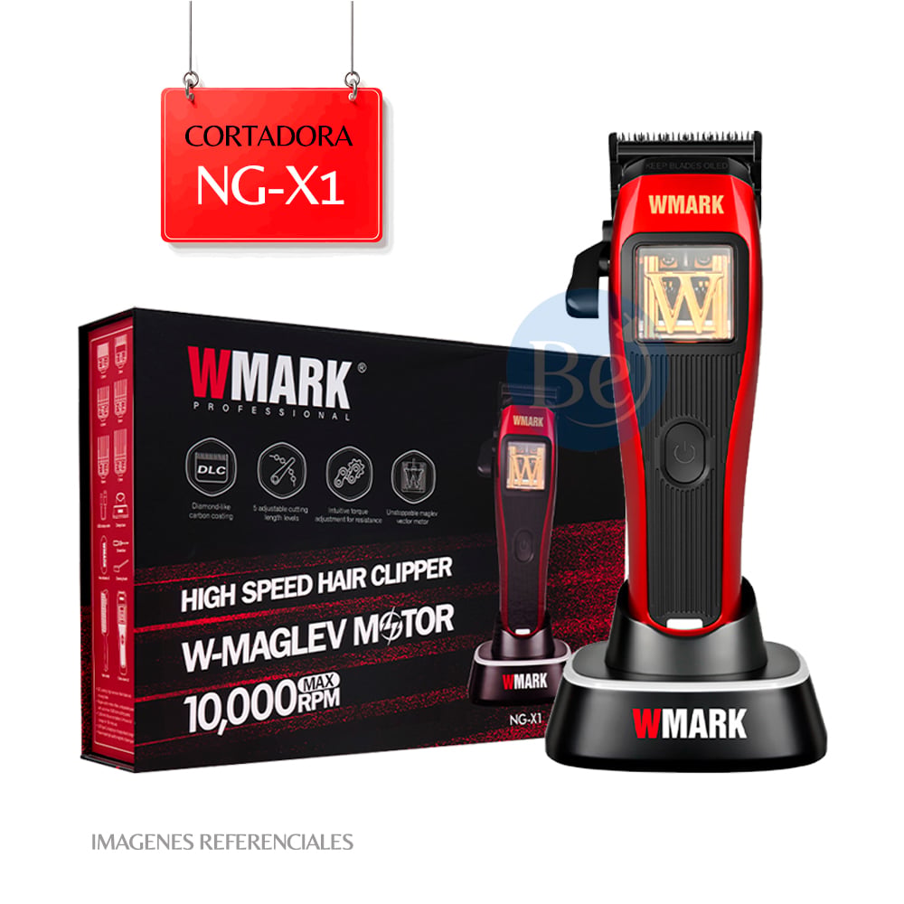 CORTADORA DE CABELLO WMARK INALÁMBRICO CON MOTOR VECTOR NG-X1 - 1