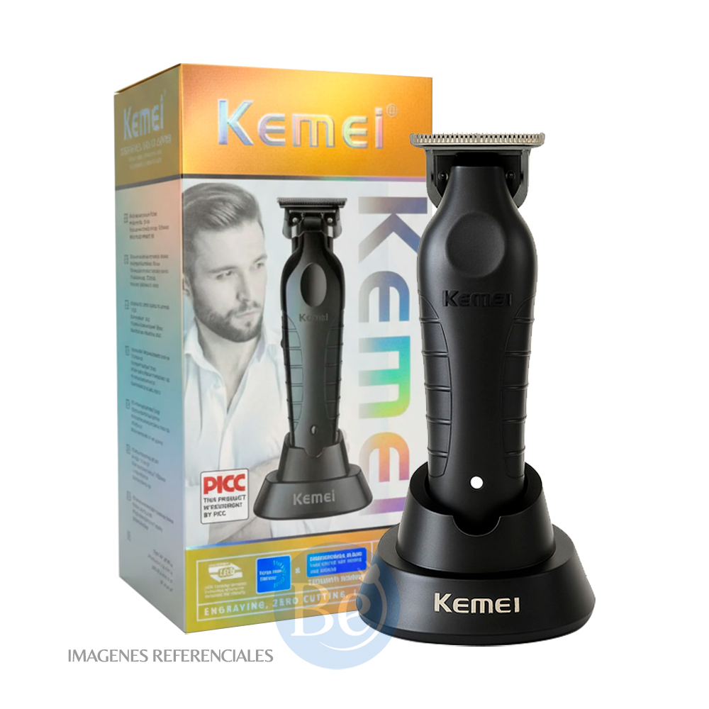 COMBO KEMEI CON BASE DE CARGA CORTADORA KM-2296 Y TRIMMER KM-2299 - 5