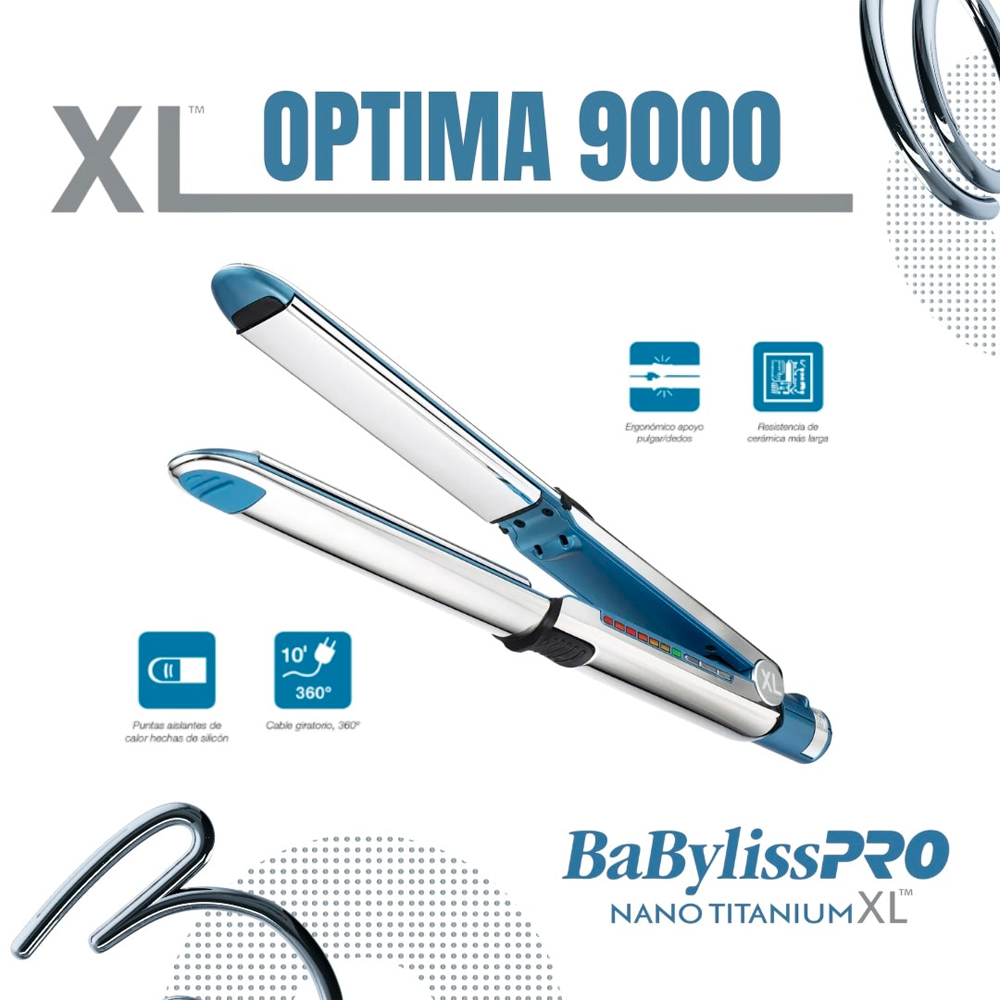 ALISADORA BABYLISSPRO OPTIMA9000 NANO TITANIUM XL 32MM - BNT9000TXLPE - 4