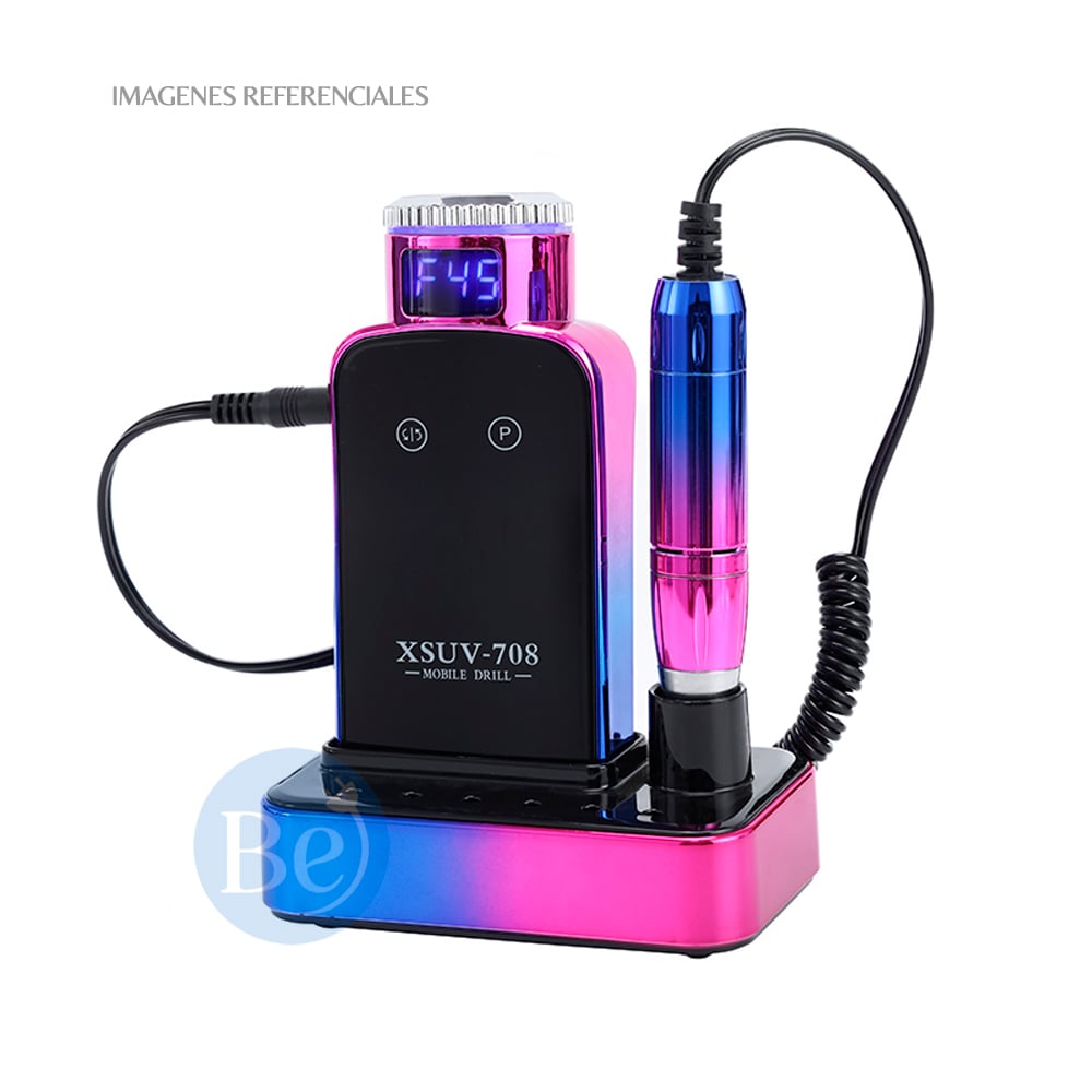 MÁQUINA TORNO DE UÑAS PORTÁTIL TORNASOLADO PARA MANICURA Y PEDICURA XSUV-708 - 1