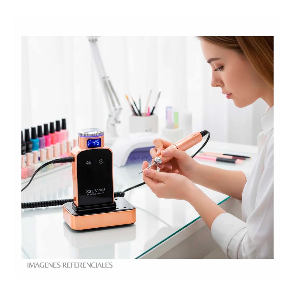 MÁQUINA TORNO DE UÑAS PORTÁTIL PARA MANICURA Y PEDICURA XSUV-708 - 4