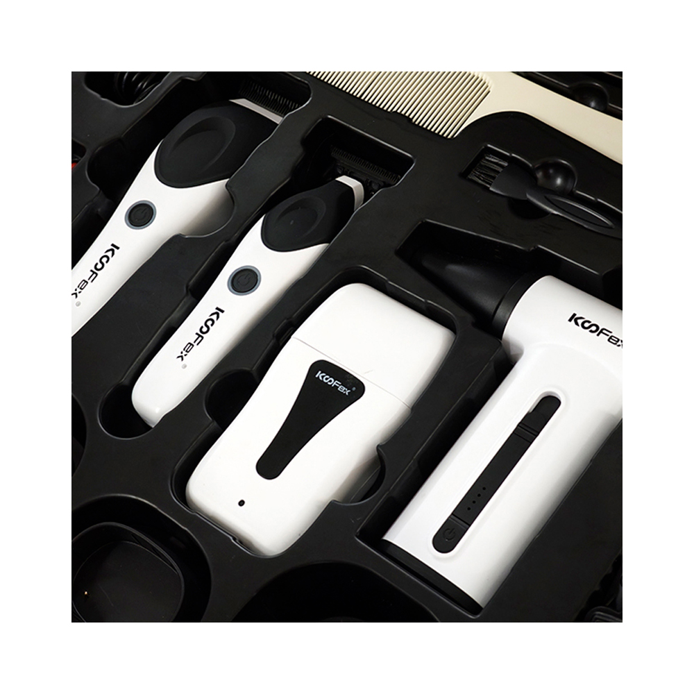 PACK BARBERO KOOFEX 4 EN 1 CORTADORA, TRIMMER, SHAVER Y VENTILADOR TURBO DE 13000 RPM - 6