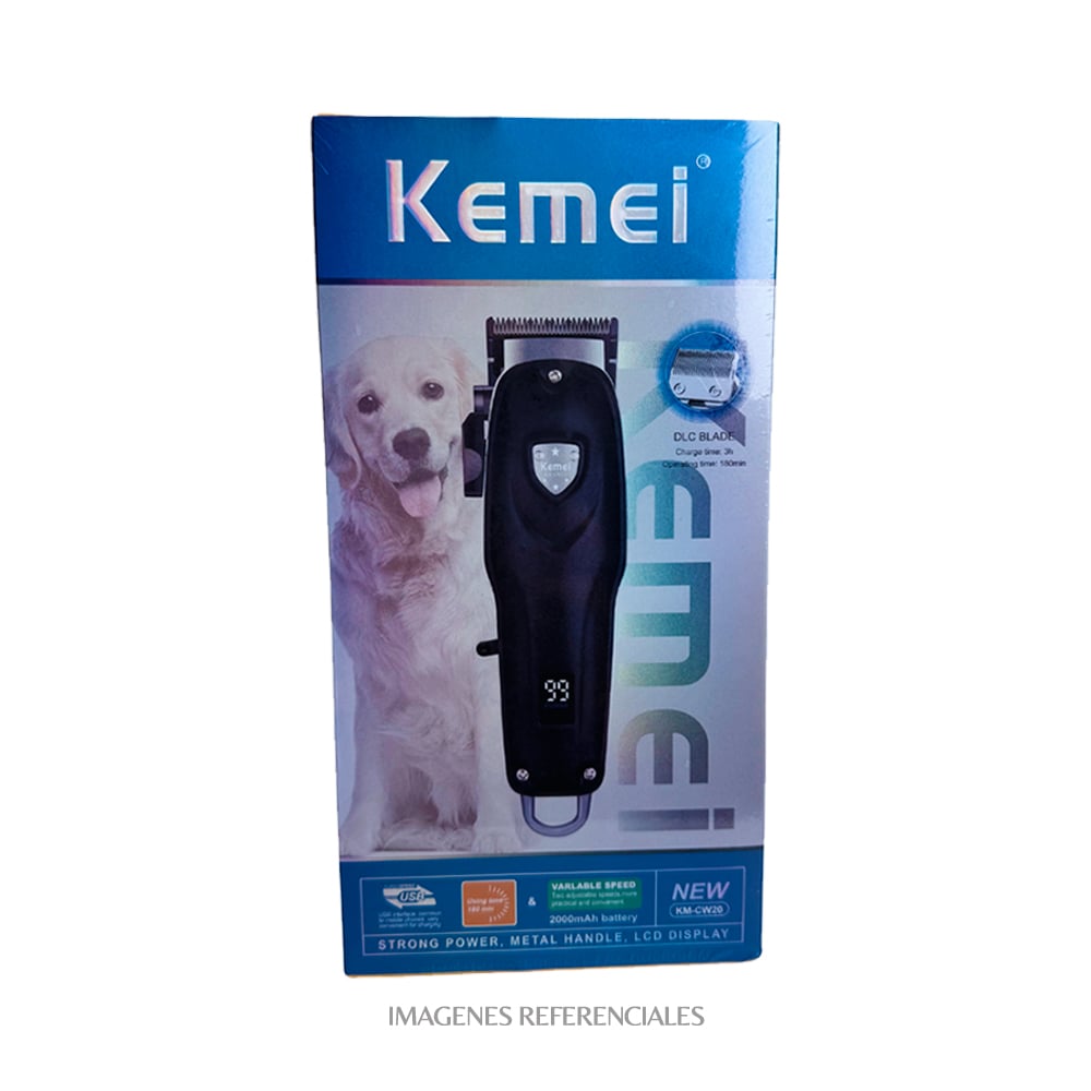 MÁQUINA CORTAPELO KEMEI PARA MASCOTAS INALÁMBRICA KM-CW20 - 3