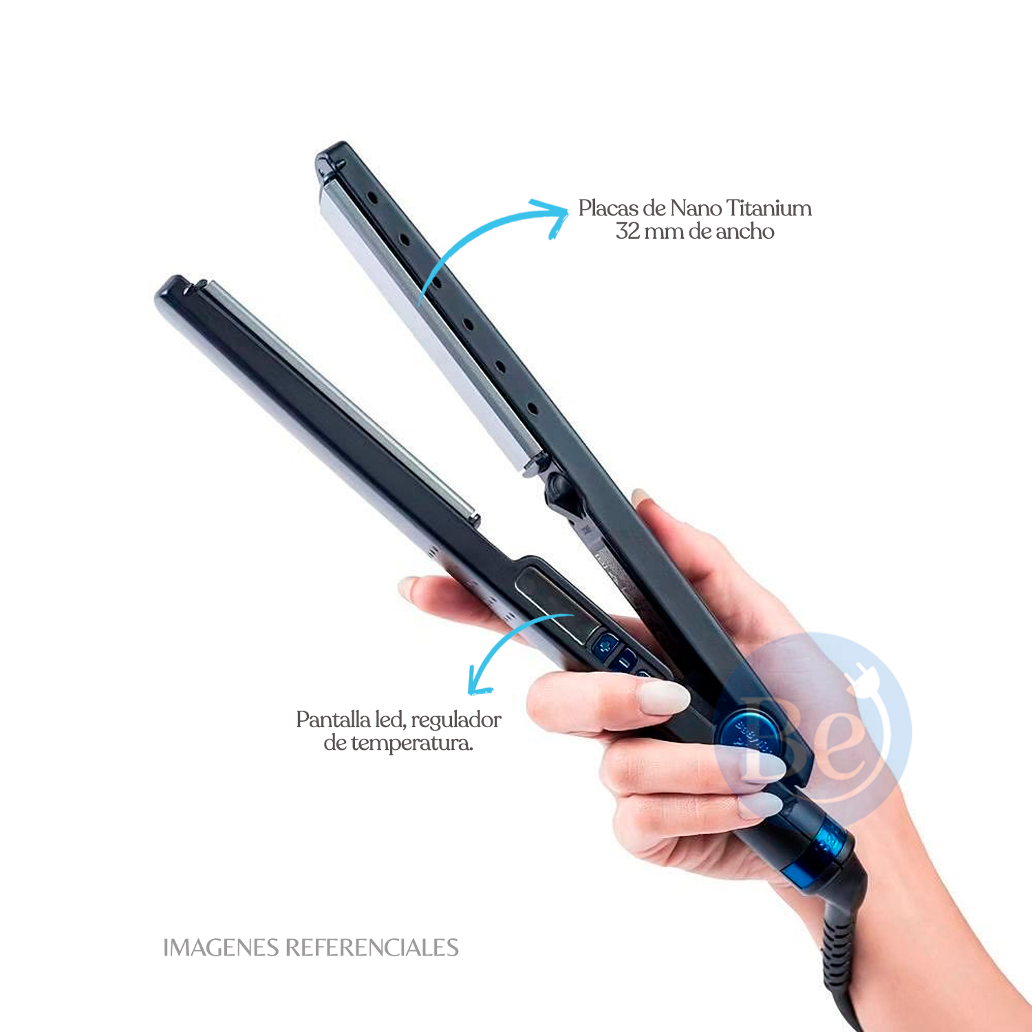 PACK BABYLISSPRO BLACK BLUE PLANCHA IÓNICA Y SECADORA - BBLPP4PE - 2