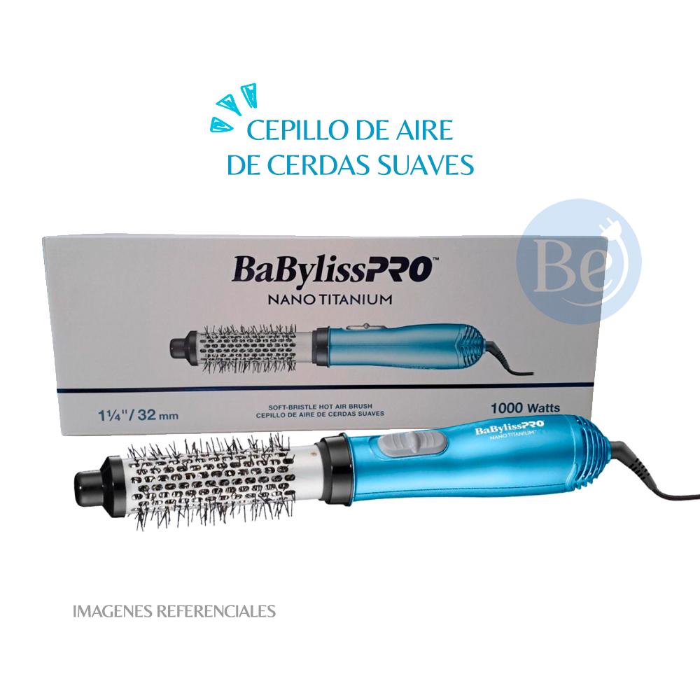 CEPILLO DE AIRE BABYLISSPRO CON CERDAS SUAVES POTENCIA 1000 WATTS - BNT21000PE - 1